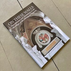 1995 Library of Congress On These Walls Art Quotations Literary Bibliophile Book
